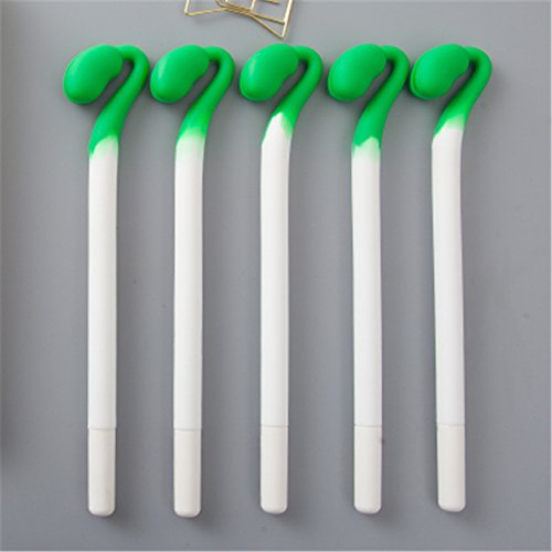 Cute Kawaii Vegetables Bean sprouts Shape Gel Ink Pens school office supplies for girls Stationery novelty pens for kids stationary (4)