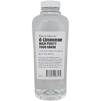 Blubonic Food Grade d-Limonene HP (Highest Purity) Orange Oil, Solvent, Medicinal, Cleaner, Degreaser, dLimonene (32 fl oz)