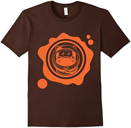 Mens Astro Hippo Shirt for Men, Women, Toddler, Kids and Teens Small Brown