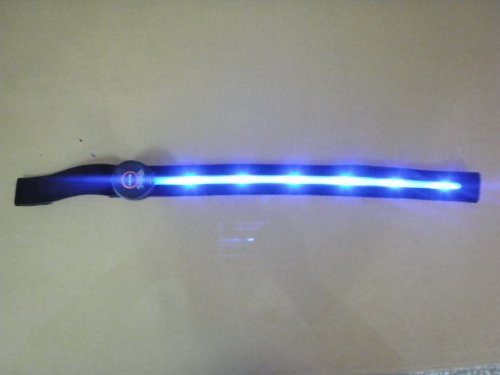 Roadway Safety Flashing LED Light Up Armband Visible Super Hight-light Arm Bands-Blue