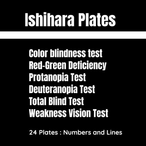 Buy Ishihara Plates Color blindness test RedGreen Deficiency