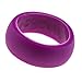 Flexible Silicone Wedding Ring for Active Men PREMIUM Non Bulky Medical Grade Skin Safe & Comfort Fit Band