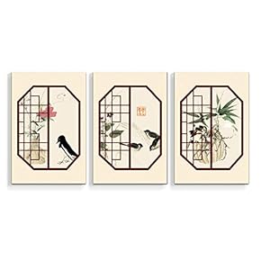 3 Panel Chinese Style Pictures Home Wall for...