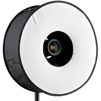 PULUZ Universal Round Flash Diffuser Folded Magnetic Ring Flash Diffuser Softbox For Macro Portrait Portable 45CM