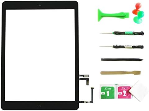 eSack® Black Touch Screen Digitizer Front Glass 9.7" With Home Button for IPAD AIR 1st Generation A1474 A1475 A1476 Wi-Fi /Cellular + Repair Tools included