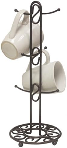 Countertop Coffee Mug/Cup Tree Holder by Home Basics Bronze