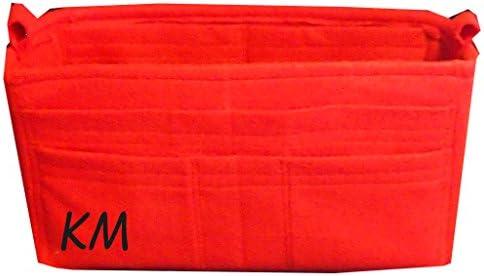 Monogrammed Felt Purse Organizer, Personal felt insert, 9" wide 6" high 4" deep, 8 pockets, Hard bottom, LV Insert, Purse shaper, Personalized