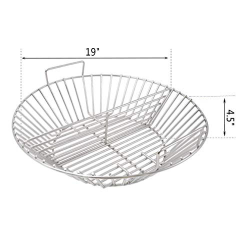 only fire Stainless Steel Charcoal Ash Basket Fits for Kamado Joe Big