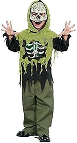 Costume Light Up Skeleton Boys Girls LARGE 10-12 Zombie White Walker Walking Dead