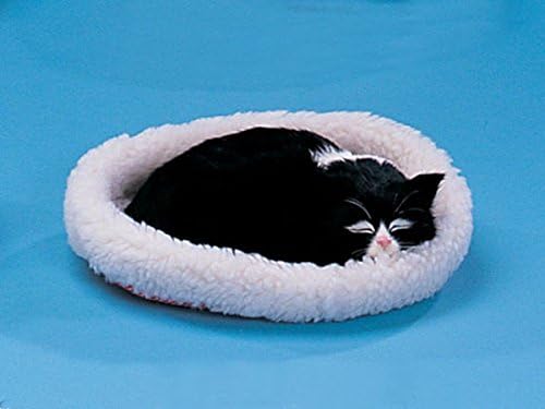 Cat Sleeping in Bed Collectible Figurine Kitten Statue Decoration New