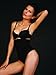 COSWE Women's Hi-Waist Tummy Control Thong Panties Body Shaper Waist Cincher Shapewear Butt Lifter Brief Underwear