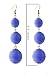 VK Accessories Thread Ball Dangle Earrings Thread Dangle Earrings Soriee Drop Earrings Beaded Ball Ear Drop Blue