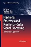 Fractional Processes and Fractional-Order Signal Processing: Techniques and Applications