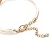 LUREME Rose Gold Swarovski Elements Crystals Evil Eye Bangle Bracelet for Women Girls(bl003052)