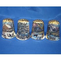 Dé à Coudre En Porcelaine Fine Collection - Pape Léo élu - Birchcroft - Avec Boîte Cadeau Dôme - 11