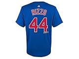 Anthony Rizzo Youth Chicago Cubs Blue Name and Number Jersey T-shirt Large 14-16