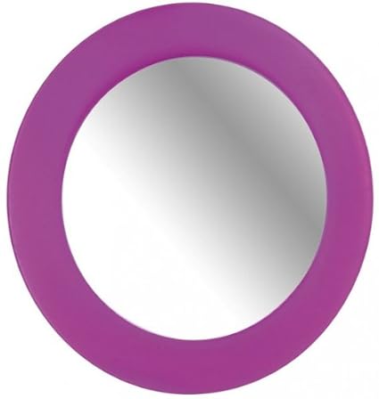 WENKO Wandspiegel Tropic Lila - 50 cm Ø - MIT & OHNE Bohren