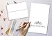 Greeting Cards Set – 5x7 Blank White Cardstock and Envelopes Perfect for Business, Invitations, Bridal Shower, Birthday, Interoffice, Invitation Letter, Weddings and All Occasion – Bulk Set of 25