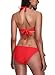 Taylover Women's Halter Tie Underwire Knot Push up Two Piece Bikini Swimsuits Bandeau Bikini Swimsuit