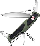 Victorinox Swiss Army RangerGrip 61 Swiss Army Knife, Green/Black