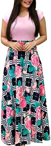 Ulanda Elegant Women's Maxi Dress Floral Printed Autumn Long Sleeves Casual Tunic Long Maxi Dress …