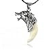 Jovana 1PC Cool Brave Man Wolf Tooth Necklace Titanium Steel Domineering Pendant Necklace