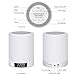 Night Light Bluetooth Speaker, Macrimo LED Night Lamp Touch Sensor Table Lamp Dimmable Warm White Light & 7 Color 3 brightnesses Changing with Alarm Clock/FM/TF Card Mode Gift for Women Teens Kids