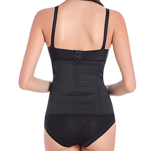 Shymay Women's Tummy Slimming Shapewear Breathable Girdle Waist Training Cincher, Black, Tag size XL=US size Small - Thumbnail 4