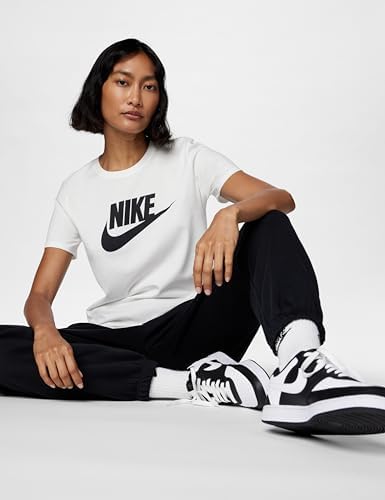 DX7906-100 W NSW TEE ESSNTL ICN FTRA T-Shirt Donna WHITE/BLACK/BLACK Taglia M