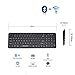Bluebyte Multi-Device Keyboard, Full Size Bluetooth 4.0 LE & 2.4G Wireless for Windows PC, Laptop, Tablet, Smartphone