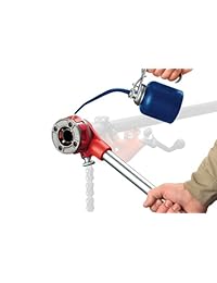 Enhebrador de trinquetes para tuberías RIDGID 36345 00 R, juego de 1 2 in a 1 in NPT y manual (idioma español no garantizado)