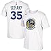Kevin Durant Men's Golden State Warriors White Name and Number T-Shirt