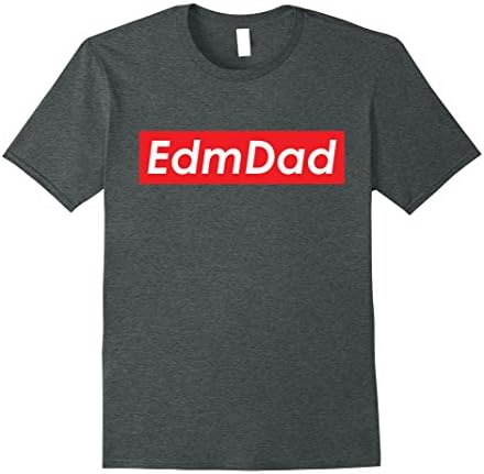 Mens EDM Dad T-Shirt Electronic Music Dance Party Rave Festival XL Dark Heather