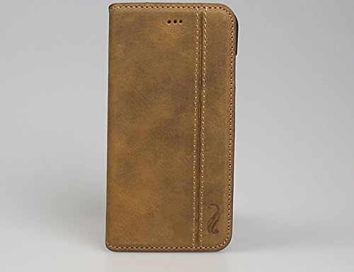 Antic PU Leather Hand Crafted Flip Magnet Case for iPhone 6 / 6S - Saddle Brown