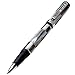 Xezo Golden Gate Executive Rollerball Pen, Handcrafted from Natural New Zealand White and Tahitian Black Mother of Pearl, Serial (Golden Gate MOP BW R)