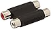 C2G 40646 RCA Stereo Audio F/F Coupler, TAA Compliant, Black - TAA Compliant