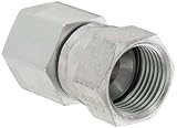 Eaton Aeroquip 2242-6-8S Female 37 Degree JIC Swivel to Female Pipe, JIC 37 Degree & NPT End Types, Carbon Steel, 1/2 JIC(f) x 3/8 NPT(f) End Size, 1/2