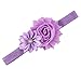 10pcs Baby Girl Elastic Multicolor Flower Headband Rhinestone Hair Band