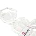 Nanier Women's Thin Transparent Lace Bra Set White 40D