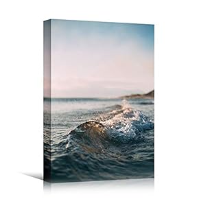 signwin Canvas Wall Art Wind Wave Beach Beach...