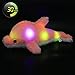 Bstaofy 18'' Light up Dolphin Stuffed Animal Night Light Colorful Glowing Dolphin Soft LED Plush Toys Gift for Kids on Christmas Birthday Festivals, Pink