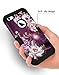 Hocase iPhone SE 2016 Case, iPhone 5s Case,Heavy Duty Shockproof Hard Plastic+Silicone Rubber Bumper Dual Layer Full-Body Protective Case for iPhone SE 1st Generation/5s/5 - Royal Purple Flowers