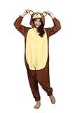 WOTOGOLD Animal Cosplay Costume Unisex Adult Brown Bear Pajamas