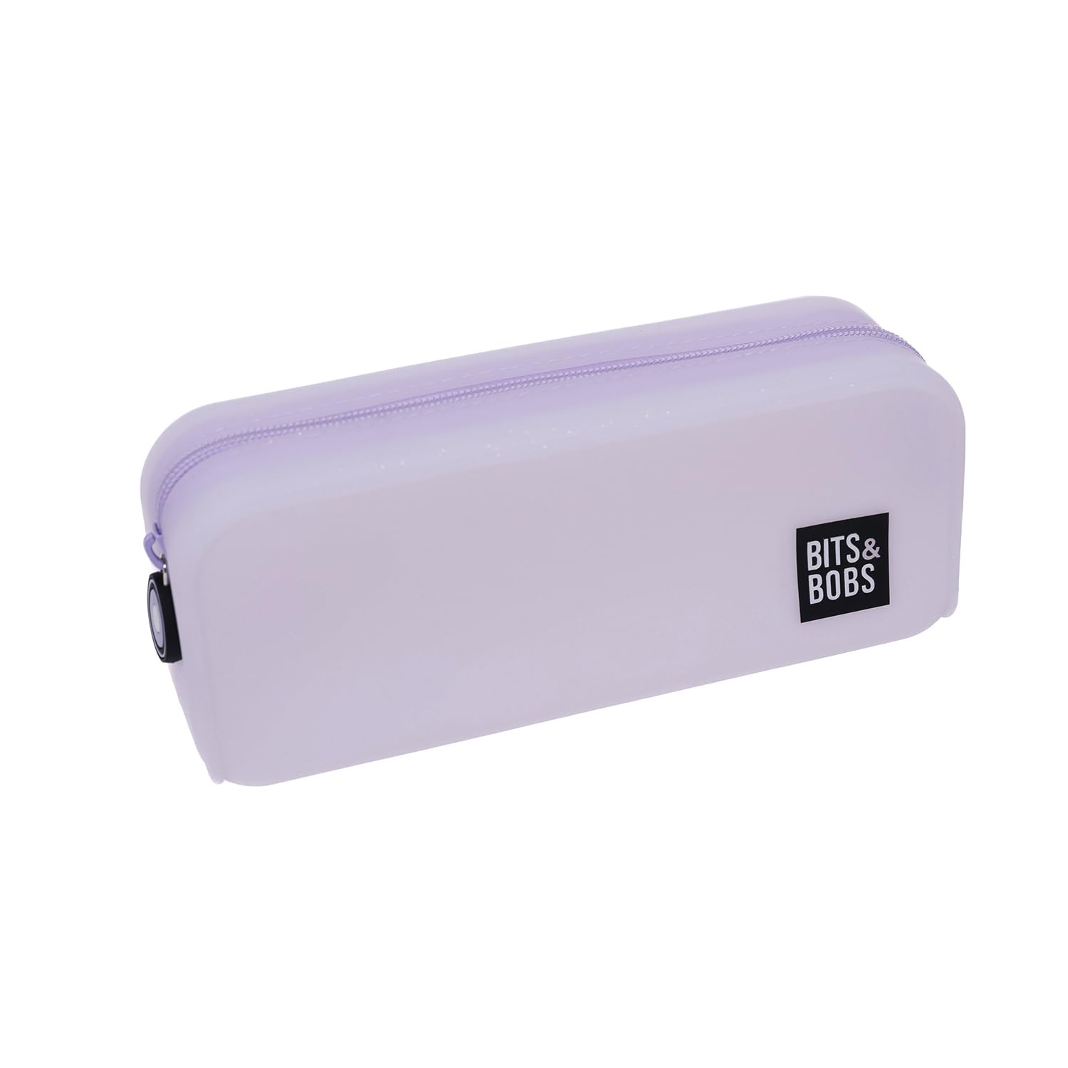 Grafoplás | Lavender Glitter Silicone Case | 20 x 7.5 x 7.5 cm | Soft Touch | Flexible | Water Resistant | Bits & Bobs Pop Up Design | Glitter Colours, Lavender Glitter, 20x7,5x7,5cm, School