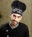 Famgem Chefs Hat Kitchen Adult Cap - Dinner is Embroidery, Adjustable for Mens, Women, Grill, Cooking, Backer, BBQ, Unisex, Black