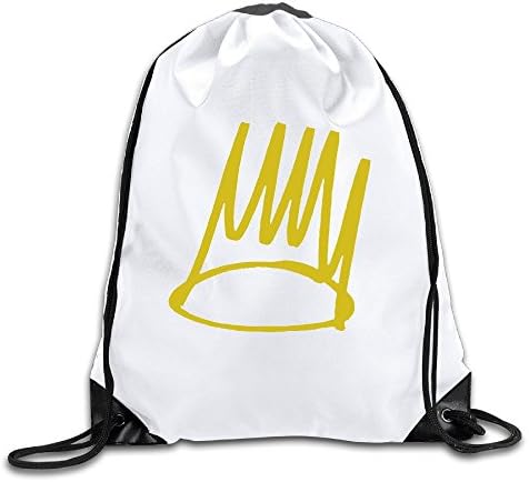 J. Cole Let Nas Down Born Sinners Hip Hop White Drawstring Backpack Sport Bag For Men &amp; Women