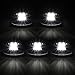 Carrep Smoked Cab Marker Top Roof Side Marker Light Lamps W/9 Super White LED Bulbs (5pcs Smoked Cab+ Wiring Pack)