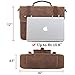 SOAEON Messenger Bag,Computer Bag 15.6inch,Waterproof Laptop Bag Waxed Canvas Vintage Satchel Shoulder Bag for Travel