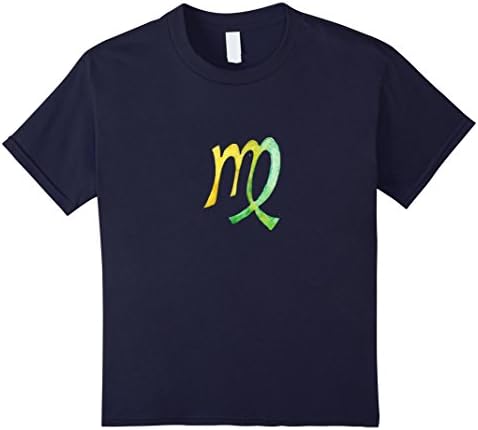 Kids Virgo t-shirt Virgo symbol art tees Birthday virgo 12 Navy