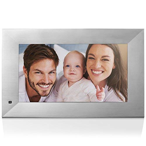 NIX Lux Digital Photo Frame 13.3 inch X13B, Metal. Electronic Photo Frame USB SD/SDHC. Clock and Calendar Function. Digital Picture Frame with Motion Sensor. Remote Control and 8GB USB Stick Included